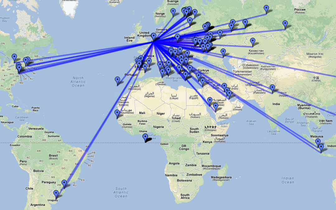 Contest results on Google Maps