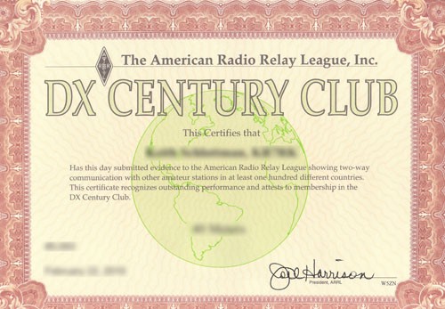 I got my DXCC!