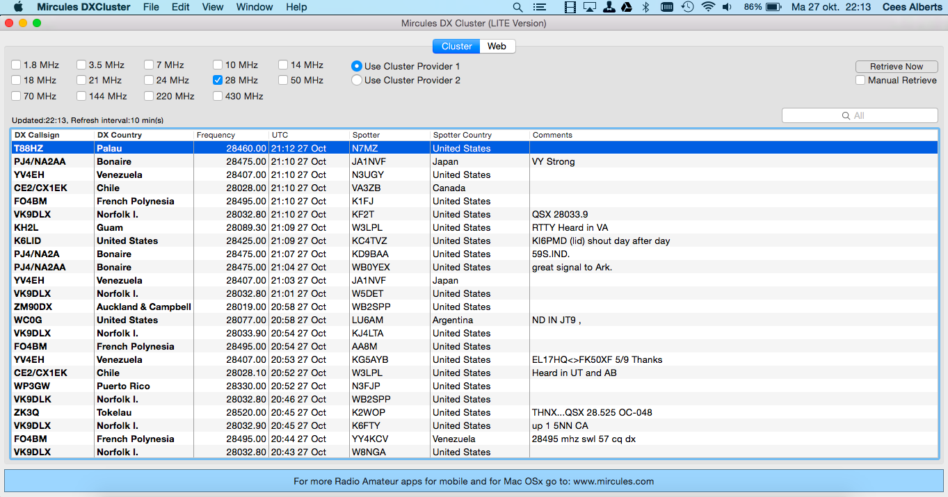 Giving away FREE HAM Radio software for Mac OSx!